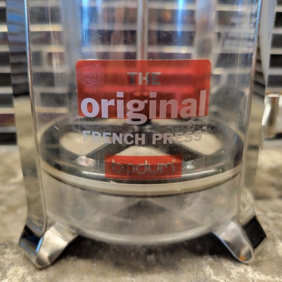 BODUM CHAMBORD FRENCH COFFEE PRESS 8 CUP 34 OZ TRITAN PLASTIC GRAY PORTUGAL RARE - Picture 9 of 14